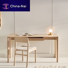 Free-standing desk Cove T408 contemporaryAmerican walnutwhite oak