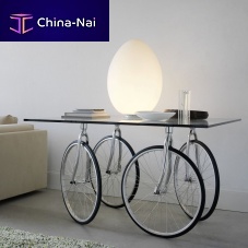 Original design table TOURglassstainless steel basesquare