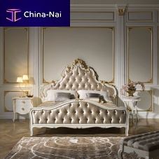 Double bed classicupholsteredwith headboard