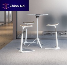 Contemporary high bar table KINETICIS5HPLmetal baseround
