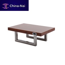 Contemporary coffee table SIMPLE CHARGEwoodenrectangularwith integrated electrical outlet