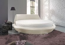 Round bed EPSILON SETdoublecontemporaryfabric