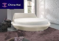 Round bed EPSILON SETdoublecontemporaryfabric