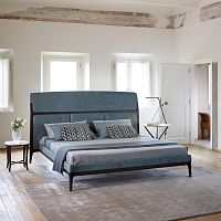 Double bed TOMORROW MORNINGcontemporaryupholsteredwith headboard