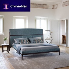 Double bed TOMORROW MORNINGcontemporaryupholsteredwith headboard