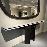 Contemporary sideboard table CY Margaretstonepainted steel baserectangular