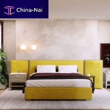 Double bed RCcontemporaryupholsteredwith headboard