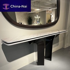 Contemporary sideboard table CY Margaretstonepainted steel baserectangular