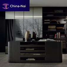 Contemporary chest of drawers WALK_inlacquered woodrectangularwith drawer