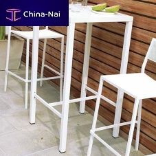 Contemporary high bar table Conrad ironiron basesquare