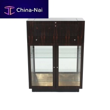 Art Deco display case SA055Macassar ebonywith door
