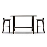 Contemporary high bar table EMEAnatural oakoak baserectangular