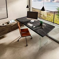 Free-standing desk Air contemporarylacquered woodstraight