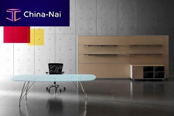 Contemporary desk MEETINGglass4-leggedcommercial