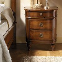 Traditional bedside table 7131woodenrectangularwith drawer