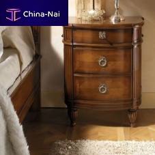 Traditional bedside table 7131woodenrectangularwith drawer