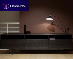 Contemporary TV cabinet TINTOlowboardwith storageoak