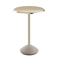 Contemporary high bar table BABAashsteelround