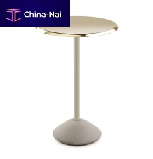 Contemporary high bar table BABAashsteelround