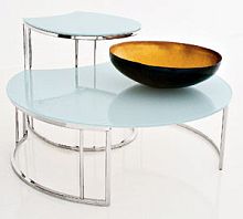 Contemporary nesting tables SOFglassroundhome