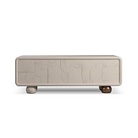 Contemporary sideboard MON OOHlacquered woodwalnutbrushed brass