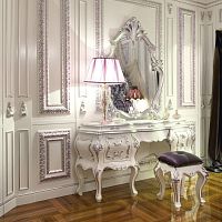 Classic dressing table 15211lacquered wood