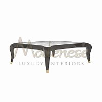 Contemporary coffee table 20115woodenmarblemetal base