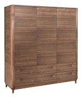 Scandinavian style wardrobe AMARANTHsolid woodwith swing doors