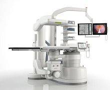 Extracorporeal lithotripter MODULITH® SLX-F2 connectfloor-mountedwith lithotripsy tablewith C-arm