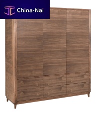 Scandinavian style wardrobe AMARANTHsolid woodwith swing doors