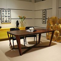 Contemporary table GRAPPAwood veneerplywoodexotic wood