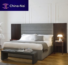 Double bed BOHEMEcontemporarywith upholstered headboardupholstered
