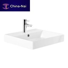 Wall-mounted washbasin NOVELDA PLUS : 1181 seriesceramic1-holewith overflow