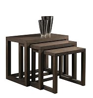Contemporary nesting tables T-807walnutbeechbeech base