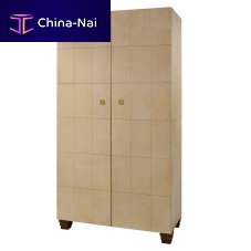 Traditional wardrobe PARCHEMIN beechparchmentwith swing doors