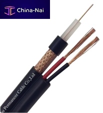 Camera electrical cable RG59+powerRFcoaxial