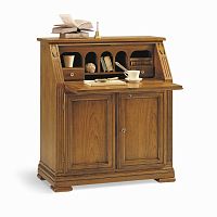 Directoire style secretary desk 6372 Villa Borghesewood veneercherrywoodwith shelf