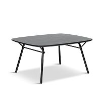 Contemporary coffee table Vainoakwalnutsteel base