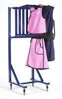 Mobile X-ray apron rack