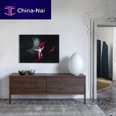 Wall-mounted sideboard LESScontemporarywood veneersolid wood