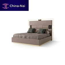Double bed ART. 7989contemporaryupholsteredwith headboard