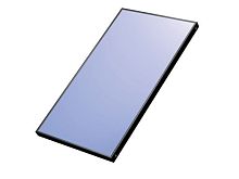Flat thermal solar collector with frame