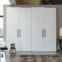 Contemporary wardrobe ZERO.16lacquered woodwith swing doors