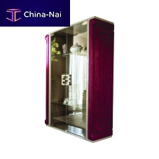 Contemporary display case Collierglassmetalfabric