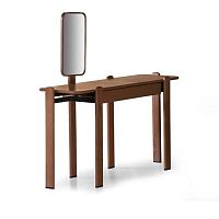 Contemporary dressing table RODwoodenleather1-seat