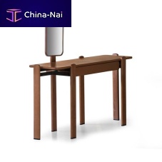 Contemporary dressing table RODwoodenleather1-seat