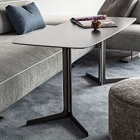 Contemporary sideboard table FILIPHleathermarblemetal base