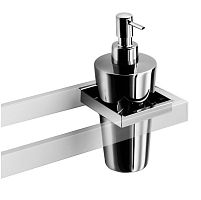 Home soap dispenser SKUARAwall-mountedbrassstainless steel