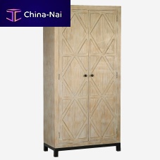 Contemporary wardrobe KOHpainted woodwith swing doorsgray