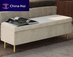 Contemporary bed bench SATURNfabric